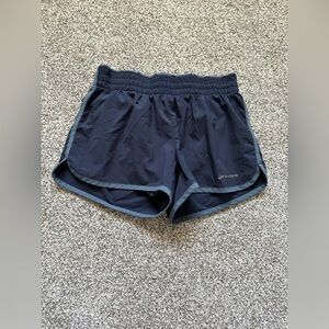 Brook’s Women’s Running Shorts Size Medium Gray/Blue with Liner